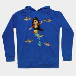 Minoan Mermaid Kawaii Hoodie